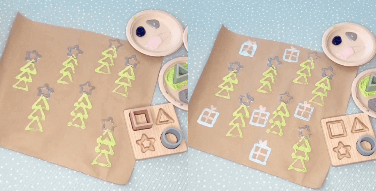 DIY Christmas wrapping paper