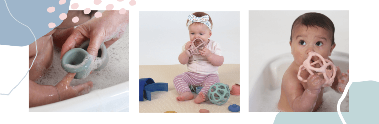 Silicone non toxic baby toys 